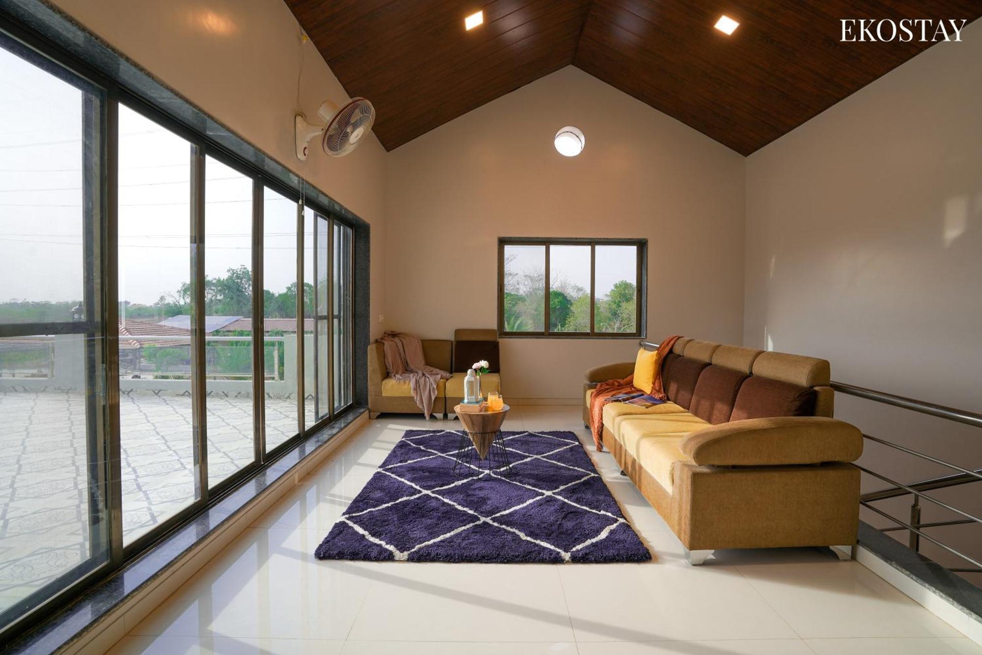 Ekostay Gold Palm Estate I Cricket Turf I Rain Dance I 2 Acre Property Karjat Buitenkant foto
