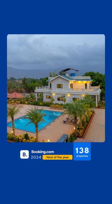 Ekostay Gold Palm Estate I Cricket Turf I Rain Dance I 2 Acre Property Karjat Buitenkant foto